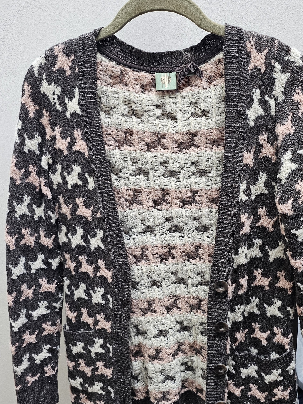 Anthropologie HWR Cardigan Scottish Terrier Size XS